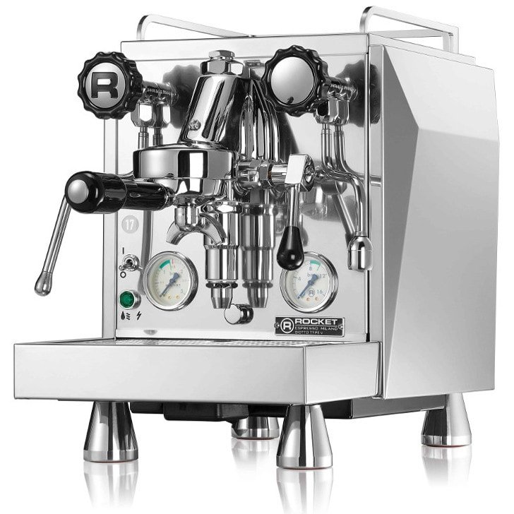 Rocket Espresso Giotto V Cronometro espresso machine with digital shot timer