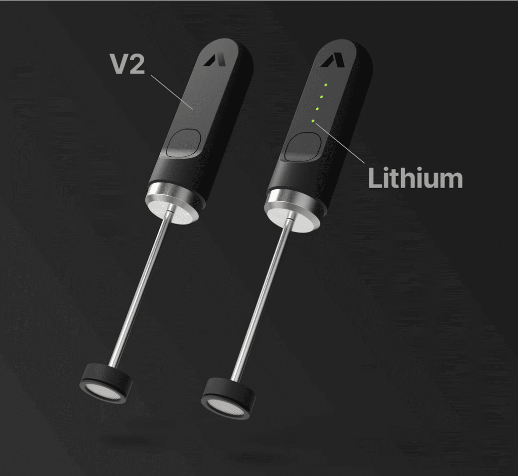 Subminimal NanoFoamer handheld milk frother, V2 and Lithium