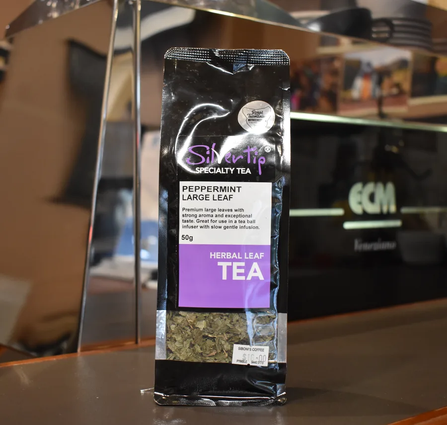 Peppermint Large Cut loose leaf herbal tea — Siboni's Coffee
