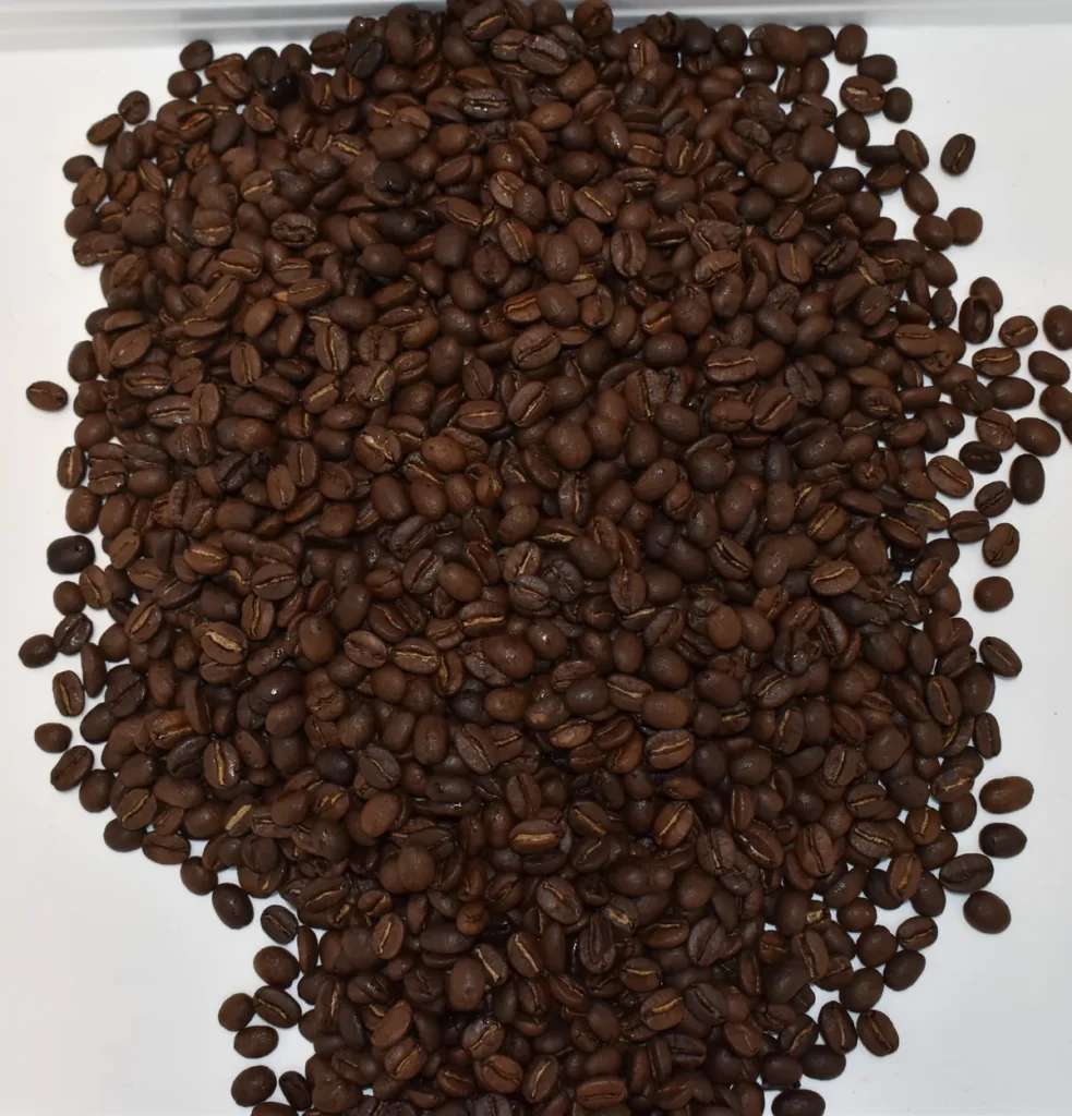 Colombia single origin, roasted beans close-up — Siboni's Coffee, Pymble