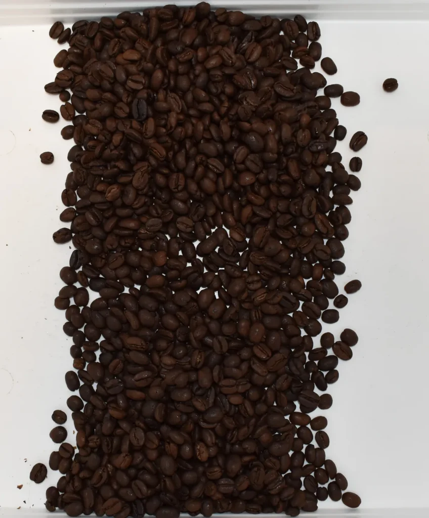 Colombia Decaf, roasted beans close-up — Siboni's Coffee, Pymble
