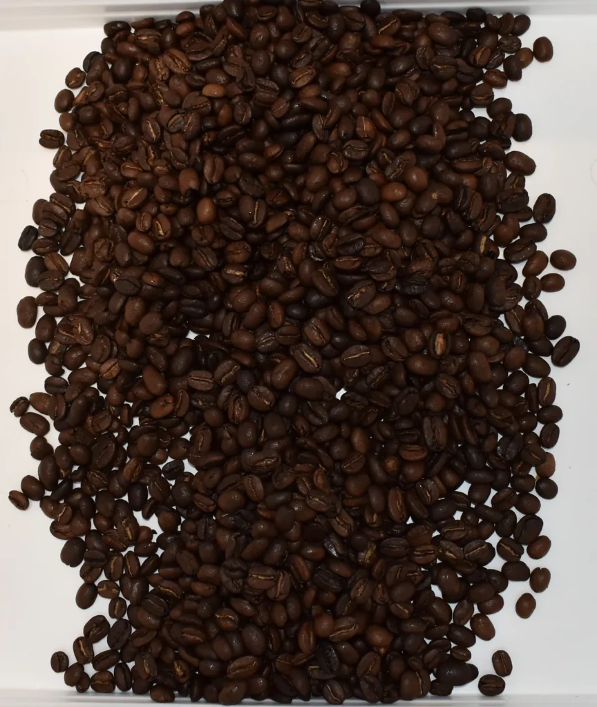Jungle coffee blend, roasted beans close-up — Siboni's Coffee, Pymble