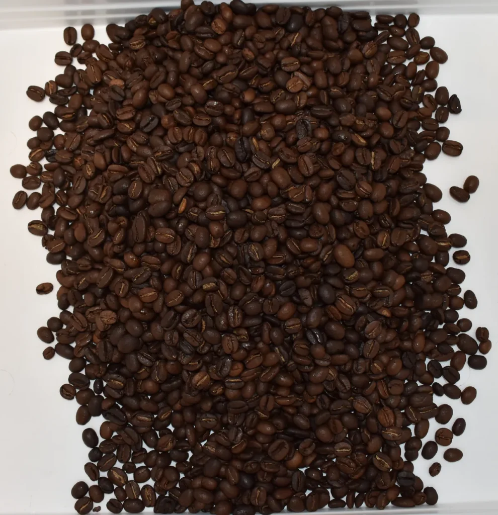 Valentino coffee blend, roasted beans close-up — Siboni's Coffee, Pymble